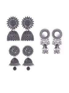 Sangria Silver-Plated Alloy Earrings
