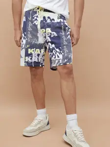Kappa Men Abstract Printed Cotton Shorts