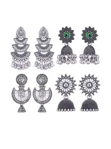 Sangria Alloy Silver-Plated Earrings