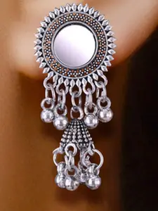 Sangria Alloy Silver-Plated Earrings