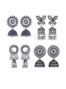 Sangria Alloy Silver-Plated Earrings