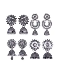 Sangria Alloy Silver-Plated Earrings