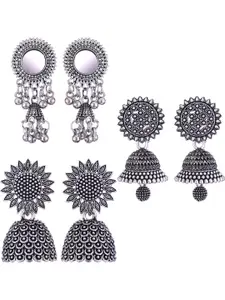 Sangria Alloy Silver-Plated Earrings