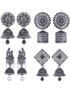 Sangria Alloy Silver-Plated Earrings