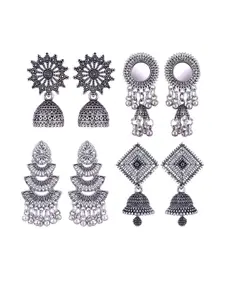 Sangria Alloy Silver-Plated Earrings