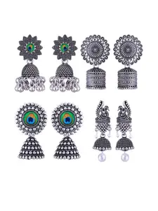 Sangria Alloy Silver-Plated Earrings