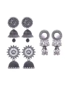 Sangria Silver-Plated Alloy Earrings