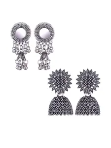 Sangria Alloy Silver-Plated Earrings