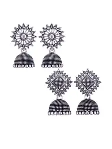 Sangria Alloy Silver-Plated Earrings