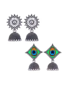 Sangria Alloy Silver-Plated Earrings