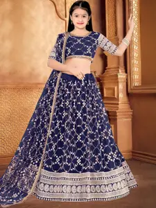 F Plus Fashion Net Semi-Stitched Lehenga Choli