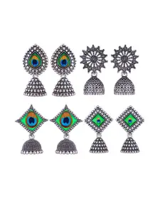 Sangria Alloy Silver-Plated Earrings