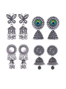 Sangria Alloy Silver-Plated Earrings