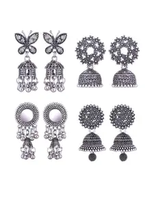 Sangria Alloy Silver-Plated Earrings