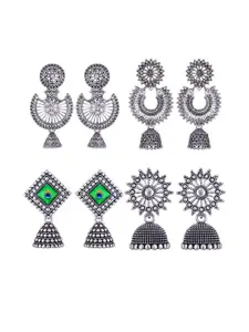 Sangria Alloy Silver-Plated Earrings