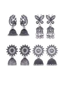 Sangria Alloy Silver-Plated Earrings