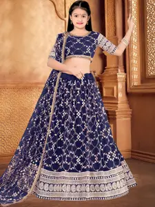 F Plus Fashion Net Semi-Stitched Lehenga Choli