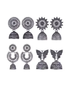 Sangria Alloy Silver-Plated Earrings