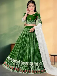 F Plus Fashion Net Semi-Stitched Lehenga Choli