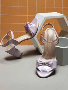 CORSICA Synthetic Leather Pink Heels