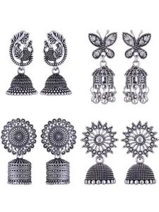 Sangria Alloy Silver-Plated Earrings