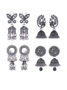 Sangria Alloy Silver-Plated Earrings