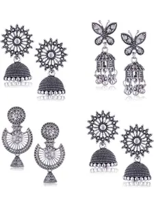 Sangria Silver-Plated Alloy Earrings