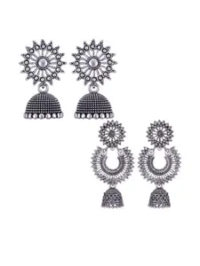 Sangria Alloy Silver-Plated Earrings