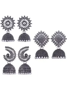 Sangria Silver-Plated Alloy Earrings