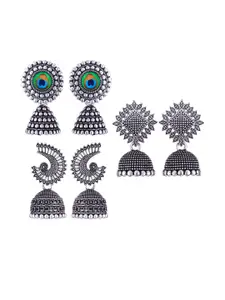 Sangria Silver-Plated Alloy Earrings