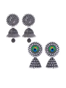 Sangria Alloy Silver-Plated Earrings