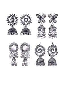 Sangria Alloy Silver-Plated Earrings