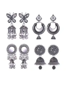 Sangria Alloy Silver-Plated Earrings