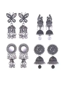 Sangria Alloy Silver-Plated Earrings