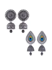 Sangria Alloy Silver-Plated Earrings