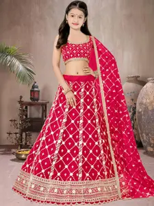 F Plus Fashion Net Semi-Stitched Lehenga Choli