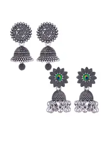 Sangria Alloy Silver-Plated Earrings