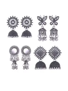 Sangria Alloy Silver-Plated Earrings