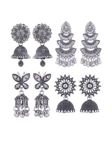 Sangria Alloy Silver-Plated Earrings