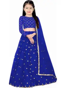 F Plus Fashion Net Semi-Stitched Lehenga Choli