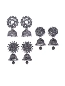 Sangria Silver-Plated Alloy Earrings