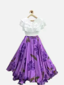 F Plus Fashion Net Semi-Stitched Lehenga Choli