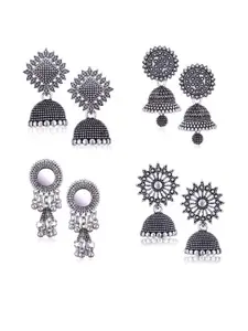 Sangria Silver-Plated Alloy Earrings