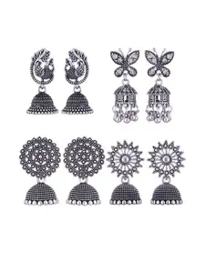 Sangria Alloy Silver-Plated Earrings