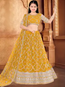 F Plus Fashion Net Semi-Stitched Lehenga Choli