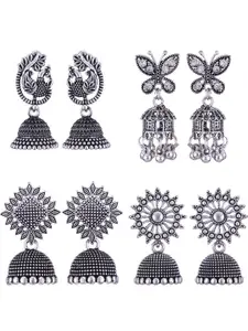 Sangria Alloy Silver-Plated Earrings