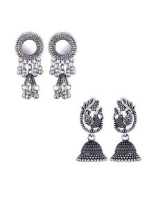 Sangria Alloy Silver-Plated Earrings