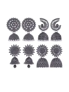 Sangria Alloy Silver-Plated Earrings