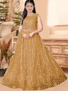 F Plus Fashion Net Semi-Stitched Lehenga Choli