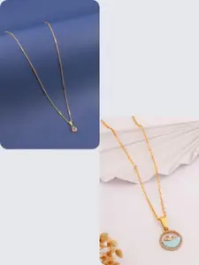 DressBerry Blue Stainless Steel Necklace